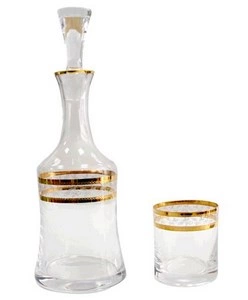Набір для віскі Bohemia Grace: склянки 280мл - 6пр, карафа 1000мл. 7пр (b31B07-43081)