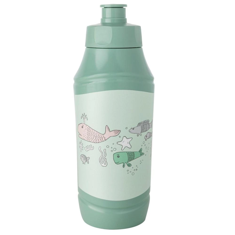 Бутылка для воды пластик Florina Рыбки 0,375л Green (4B8772)