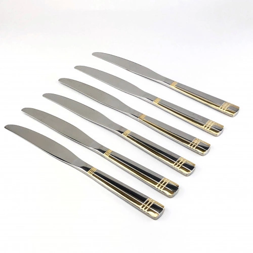 Набір ножів столових "Lessner" Goldie з корозійностійкої сталі 6 пр. (61453)
