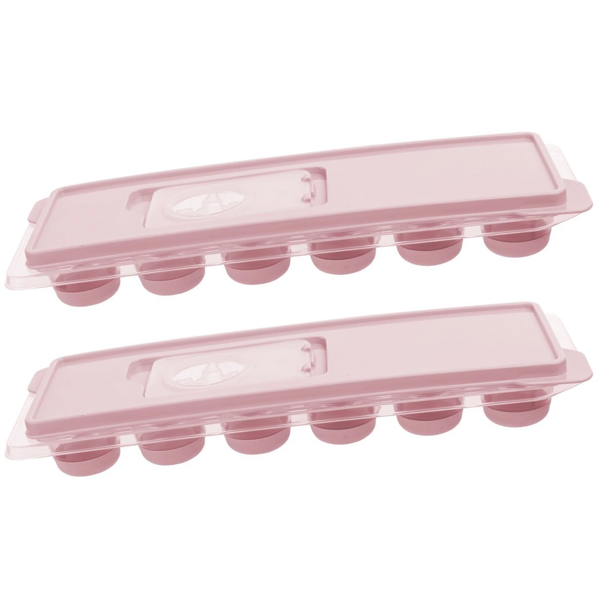 Форма для льда пластик и силикон Florina Cool and Soft 26х9х3,5см Pink (4F4021)