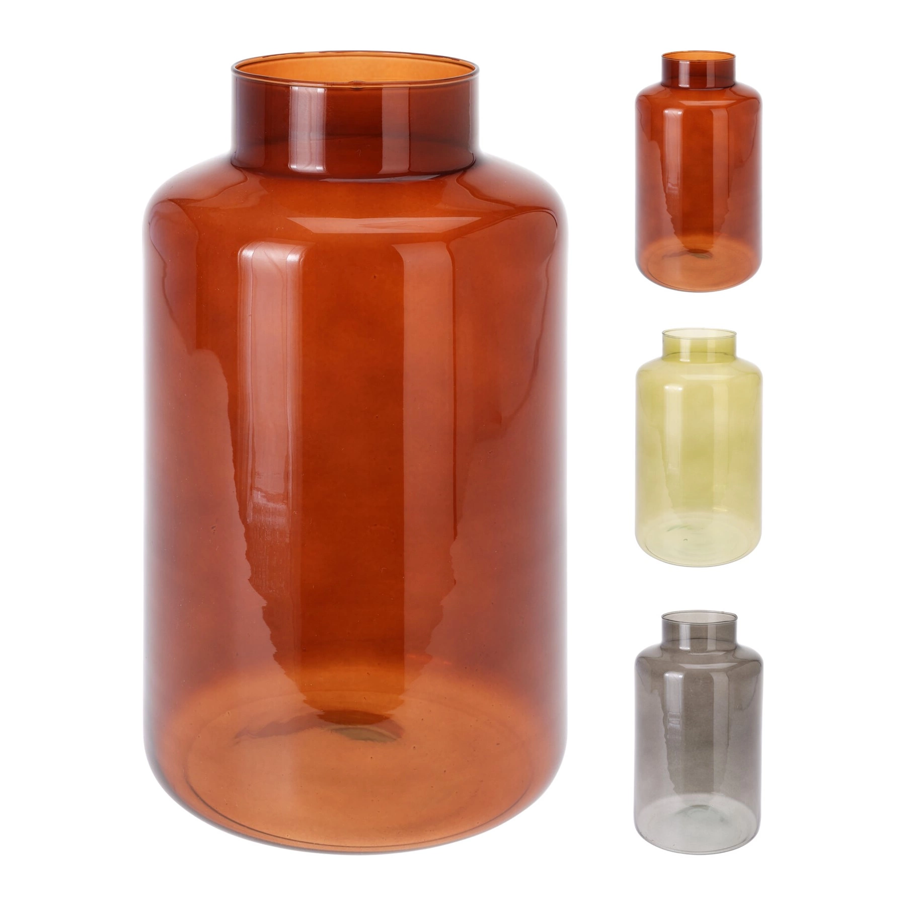Ваза-бутыль стеклянная Koopman 25х14 см 3 цвета в ассортименте (DS3000120)