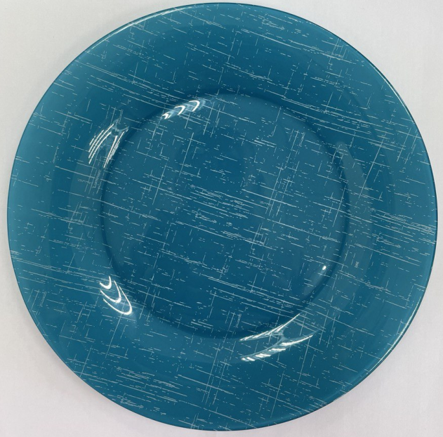 Тарілка обідня кругла Luminarc Poppy Turquoise 25см (V5424)