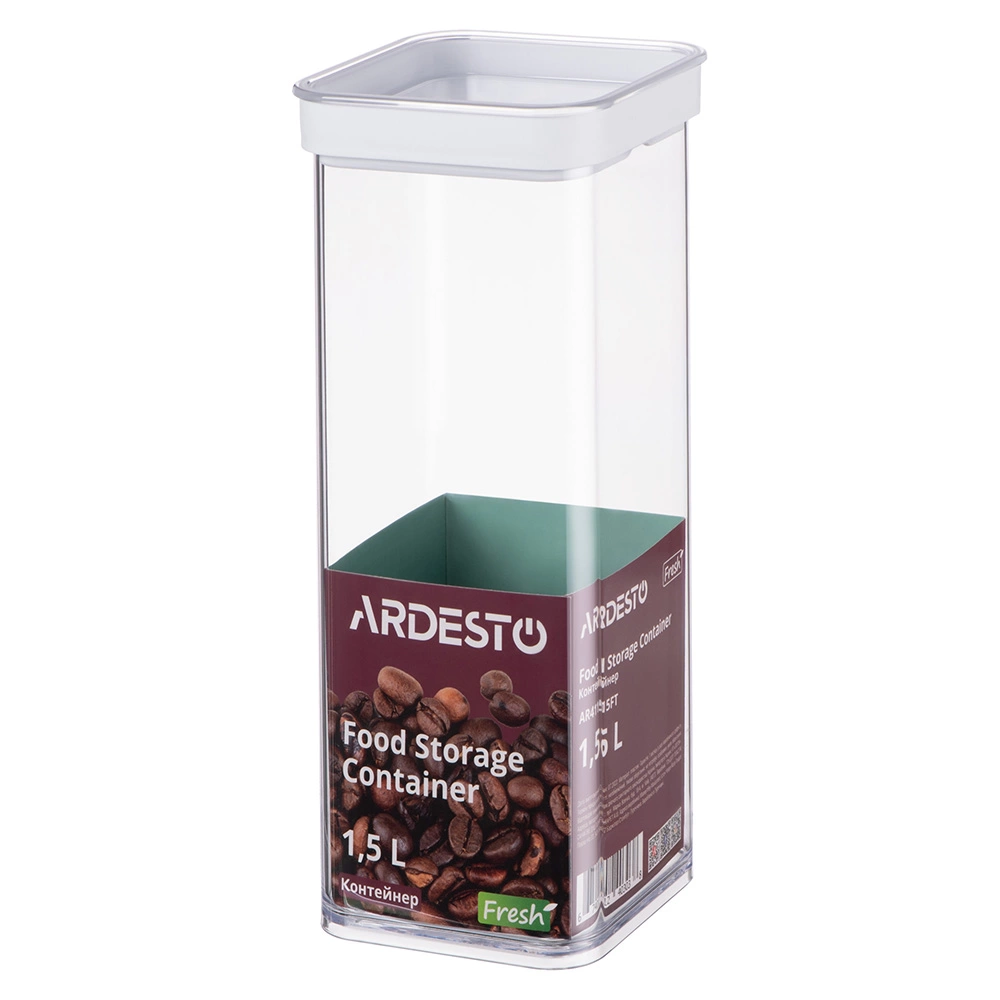 Контейнер для хранения пищевых продуктов Ardesto Fresh, 1.5л, пластик, белый (AR4115FT)
