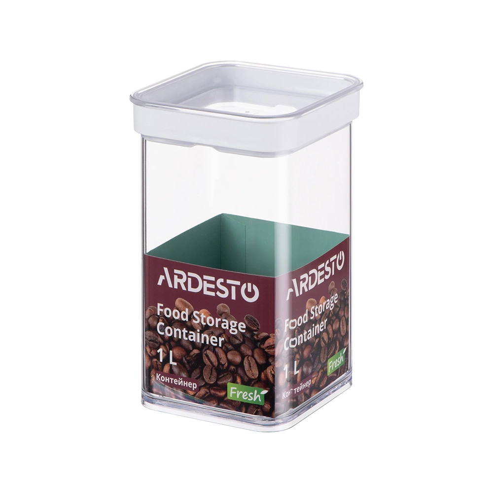 Контейнер для зберігання харчових продуктів Ardesto Fresh, 1л, пластик, білий (AR4110FT)