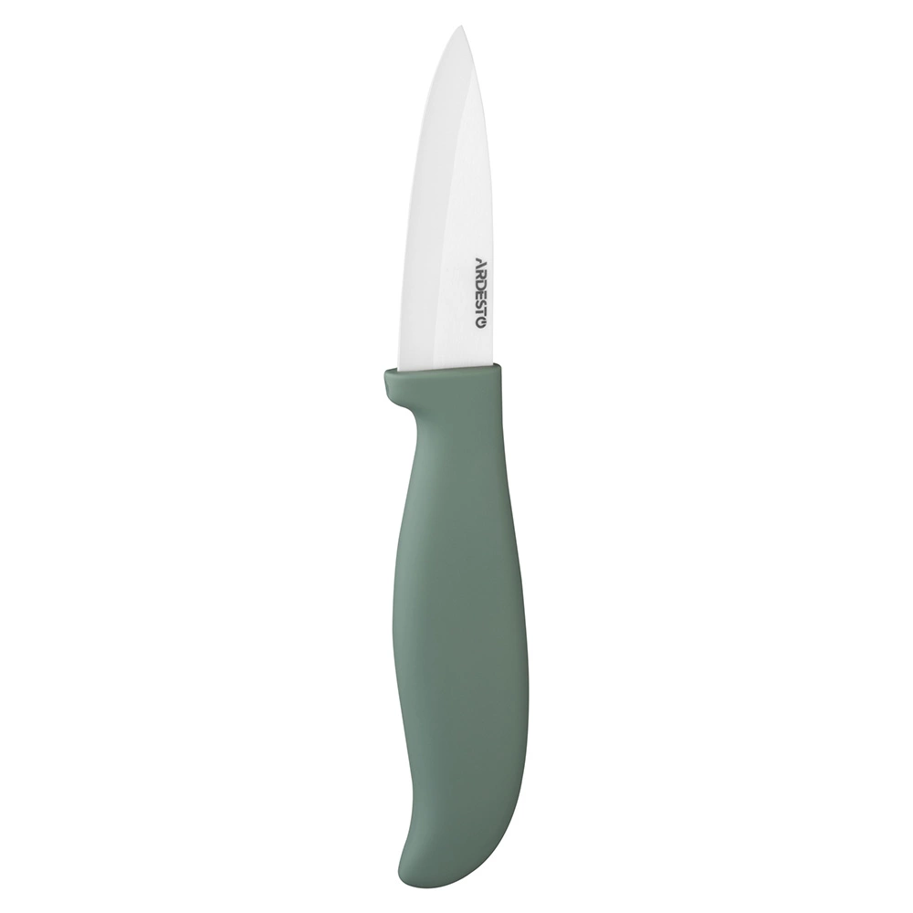 Нож керамический для овощей Ardesto Fresh, 7.5см, керамика, пластик, зеленый (AR2118CZ)
