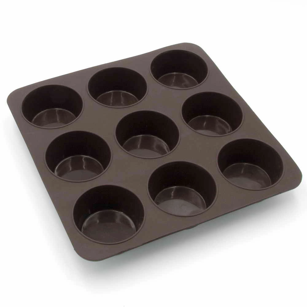Форма для выпечки мафинов Lessner Chef Choco квадрат силикон на 9шт. 25x25x3,5см (10246)