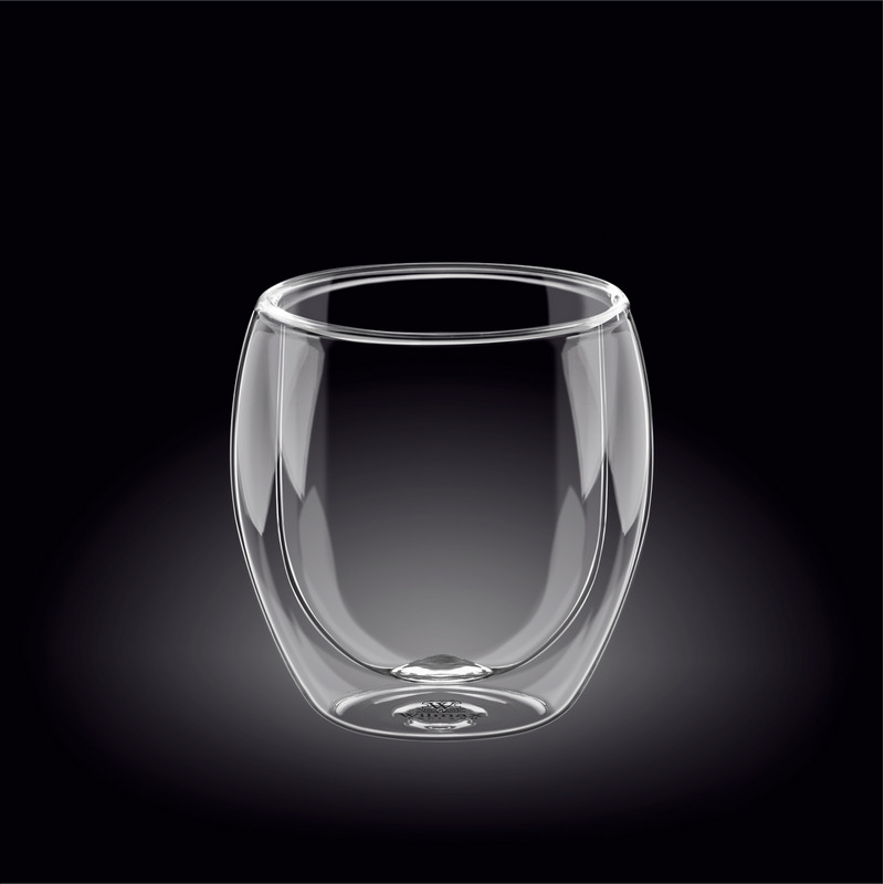 Склянка з подвійним дном new Wilmax Thermo 400 мл (WL-888763/A)