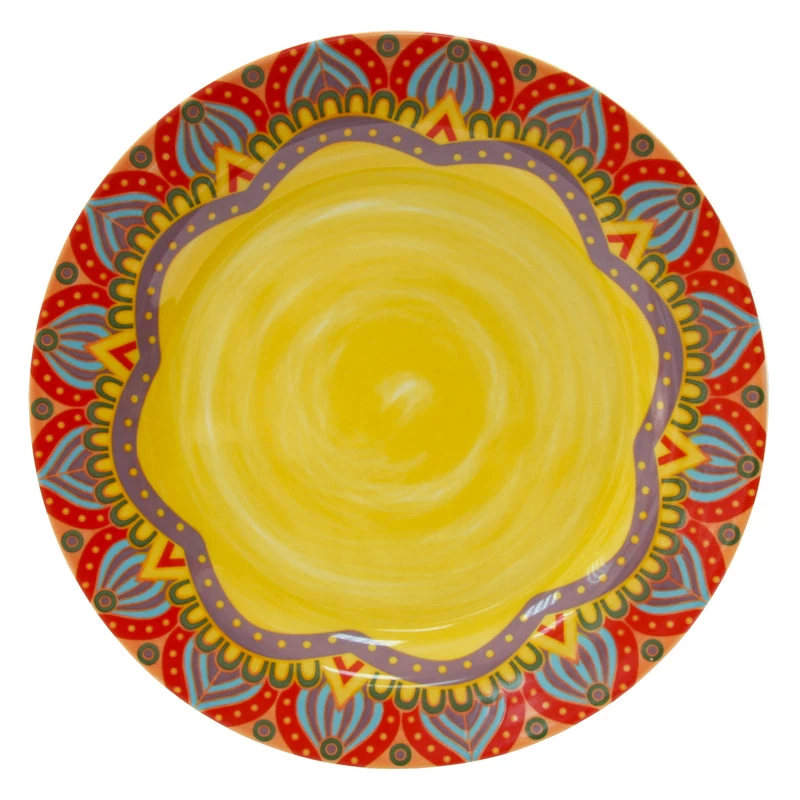 Тарілка обідня кругла Astera Arabesco Amber 27 см (A0480-DE 144-D4)