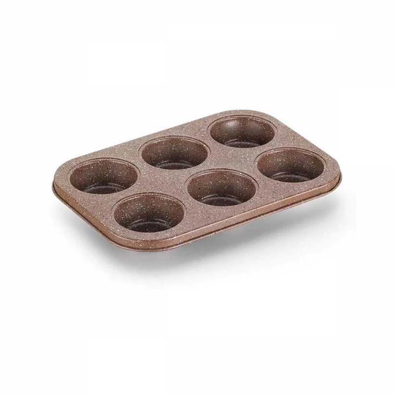 Форма для випічки мафінів з протипригарним покриттям Korkmaz Muffin 6 шт. (A651)