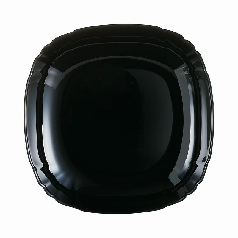 Тарілка глибока квадратна Luminarc Lotusia Black 20,5 см (P7064)