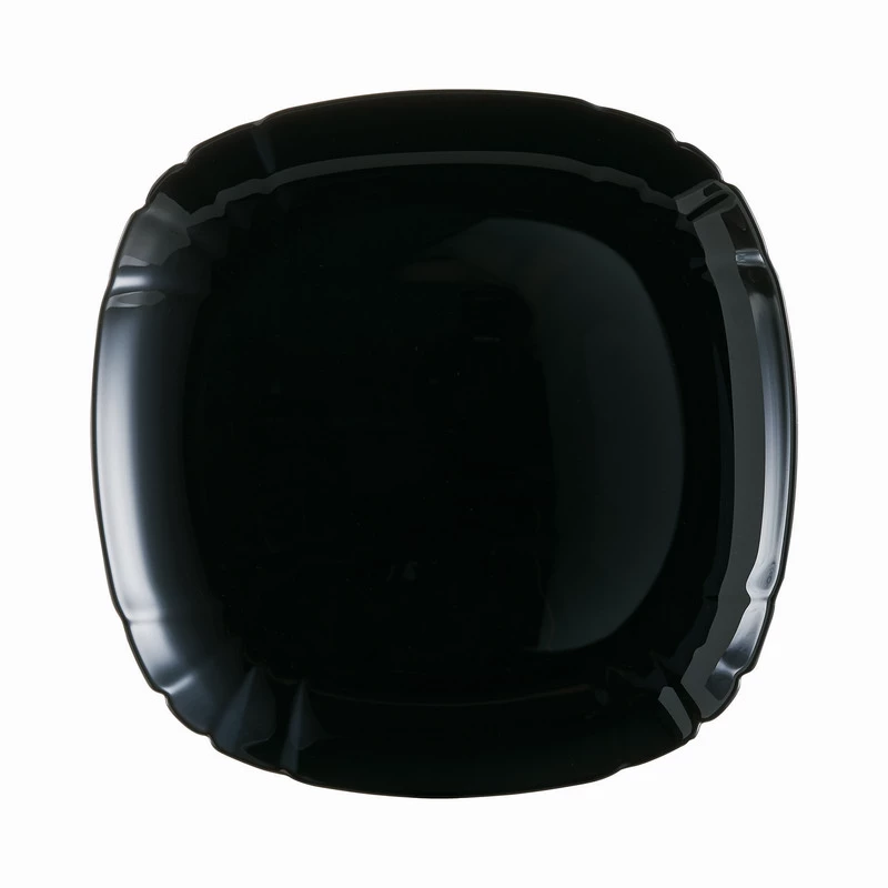 Тарілка обідня квадратна Luminarc Lotusia Black 25,5 см (P7063)