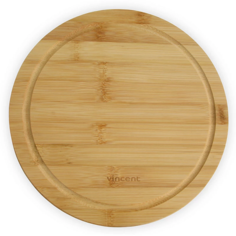 Дошка кухонна кругла бамбукова Vincent 24х24х1,2 см (VC-2103-24)