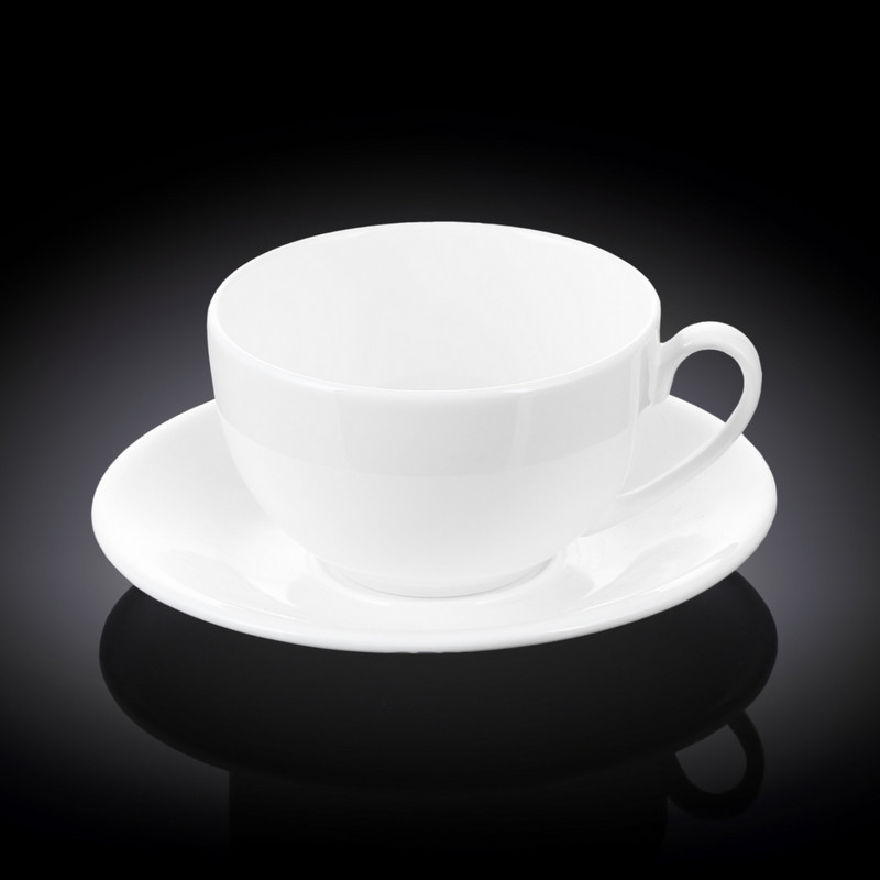 Чашка чайна з блюдцем Wilmax 400 мл (WL-993191/AB)