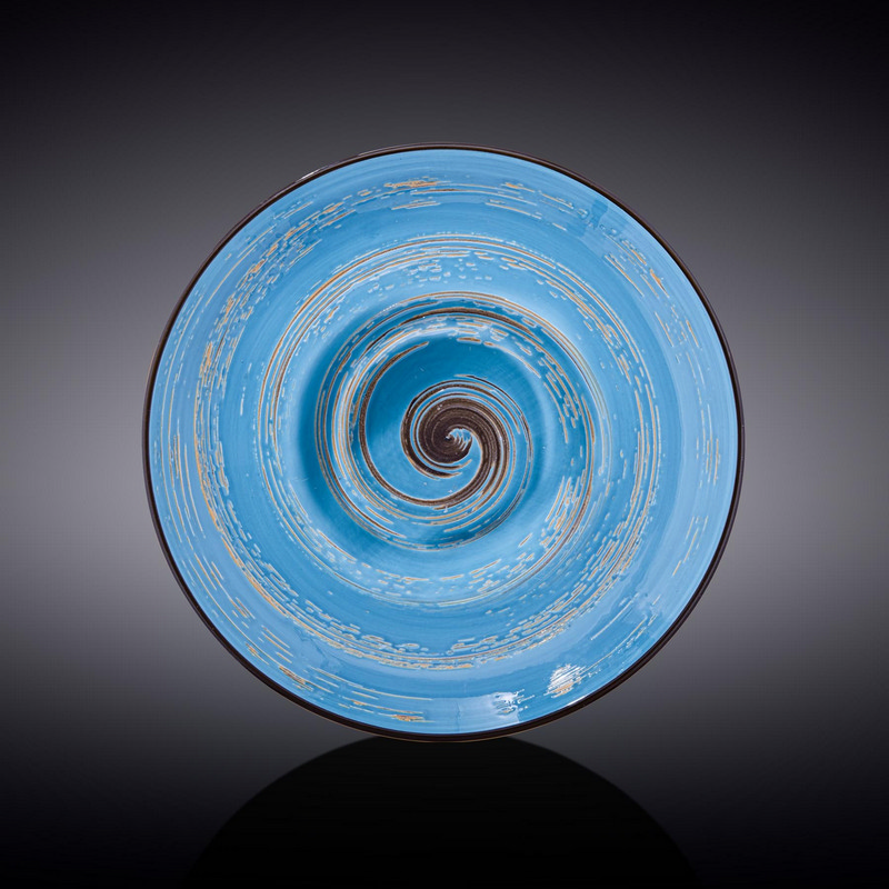Тарілка глибока Wilmax Spiral Blue 20 см 800 мл (WL-669622/A) фото 1