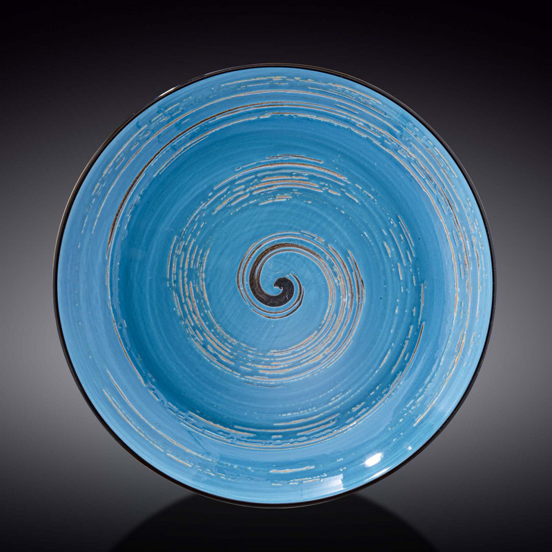 Тарілка глибока Wilmax Spiral Blue 25,5 см 350 мл (WL-669627/A)