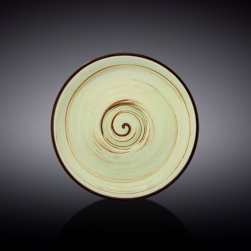 Блюдце Wilmax Spiral Pistachio 15 см (WL-669136/B)