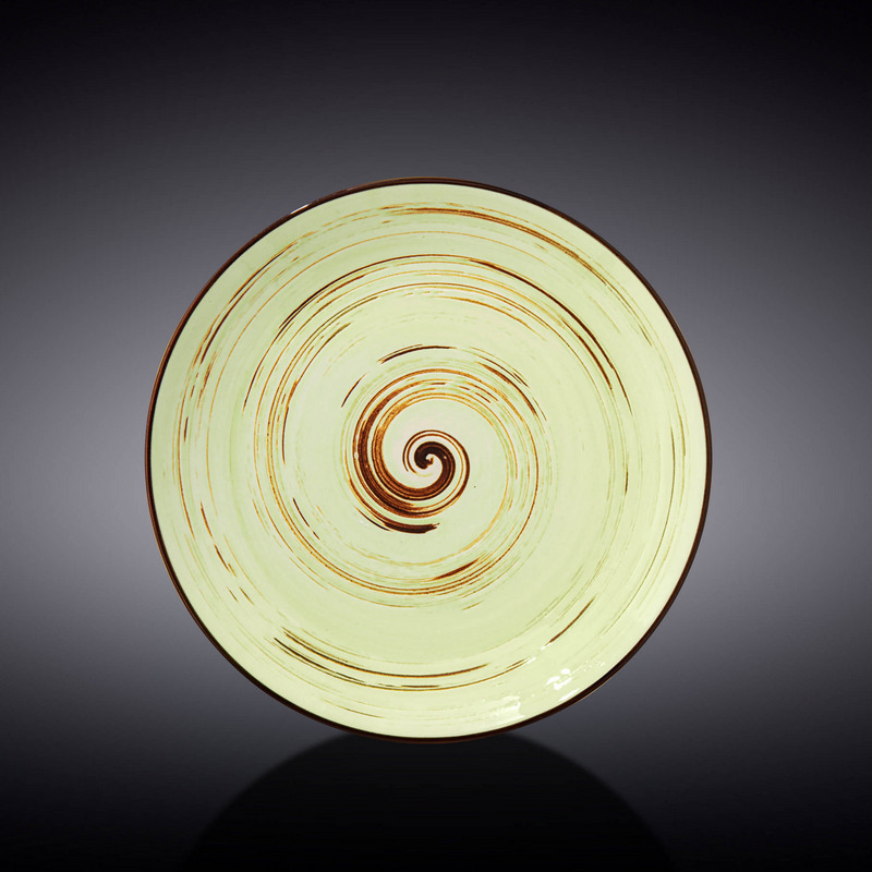 Тарілка кругла Wilmax Spiral Pistachio 18 см (WL-669111/A)