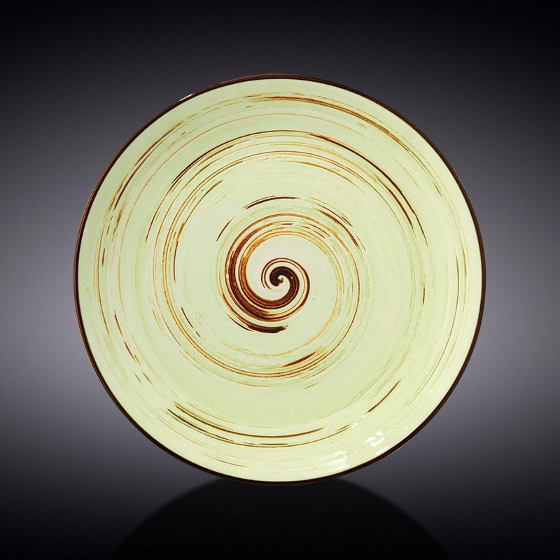 Тарілка кругла Wilmax Spiral Pistachio 23 см (WL-669113/A)