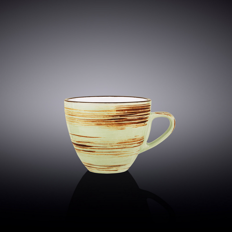 Чашка кавова Wilmax Spiral Pistachio 110 мл (WL-669134/A)