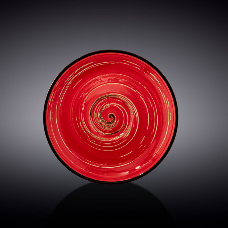 Блюдце Wilmax Spiral Red 15 см (WL-669236/B)