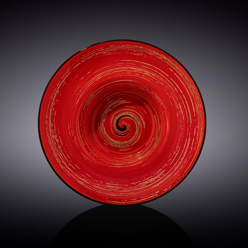 Тарілка глибока Wilmax Spiral Red 20 см 800 мл (WL-669222/A)