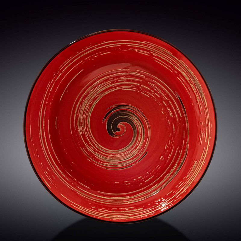 Тарілка глибока Wilmax Spiral Red 25,5 см 350 мл (WL-669227/A)