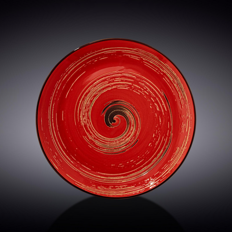 Тарілка кругла Wilmax Spiral Red 20,5 см (WL-669212/A)