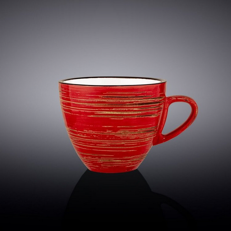 Чашка для капучино Wilmax Spiral Red 190 мл (WL-669235/A)
