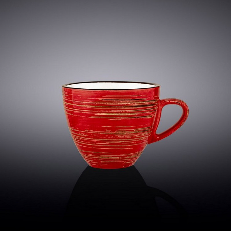 Чашка кавова Wilmax Spiral Red 110 мл (WL-669234/A)
