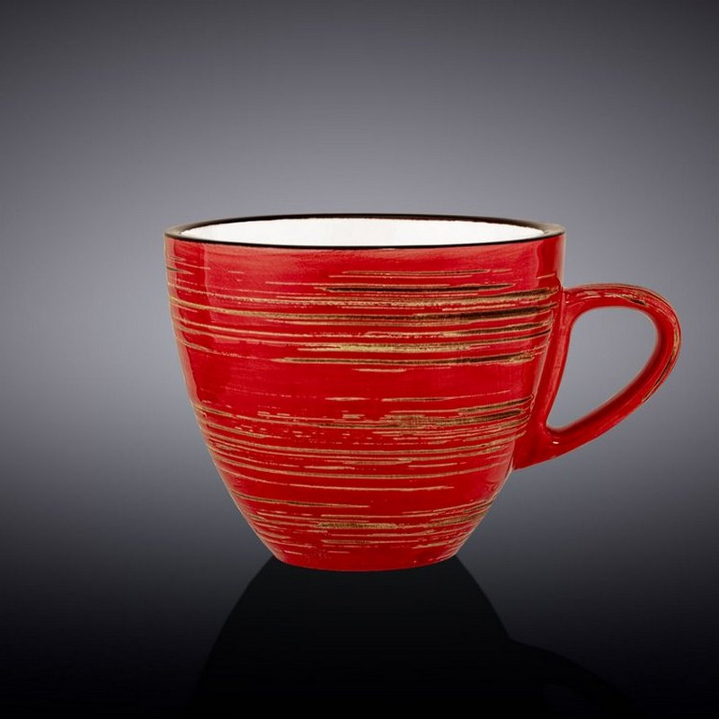 Чашка чайна Wilmax Spiral Red 300 мл (WL-669236/A)