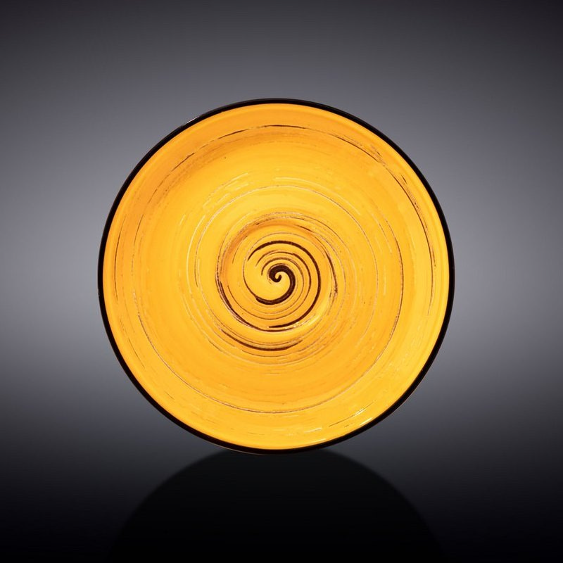 Блюдце Wilmax Spiral Yellow 14 см (WL-669435/B)