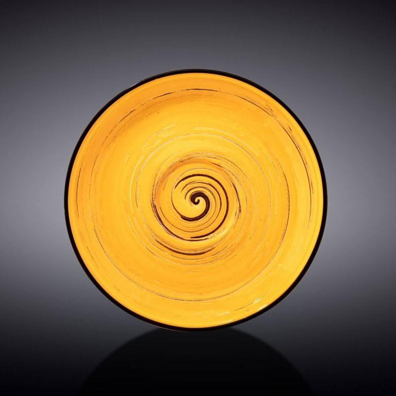 Блюдце Wilmax Spiral Yellow 15 см (WL-669436/B)