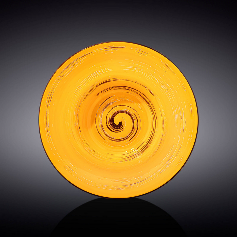 Тарілка глибока Wilmax Spiral Yellow 20 см 800 мл (WL-669422/A)