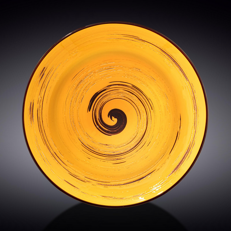 Тарілка глибока Wilmax Spiral Yellow 25,5 см 350 мл (WL-669427/A)