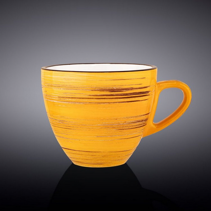 Чашка чайна Wilmax Spiral Yellow 300 мл (WL-669436/A)