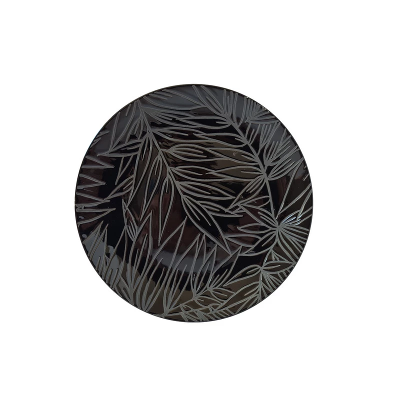 Тарілка десертна кругла Astera Tropical Black 20 см (A0670-TB002)