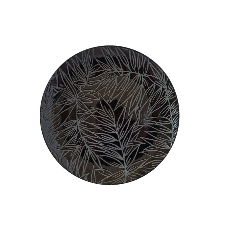 Тарілка обідня кругла Astera Tropical Black 27 см (A0680-TB002)