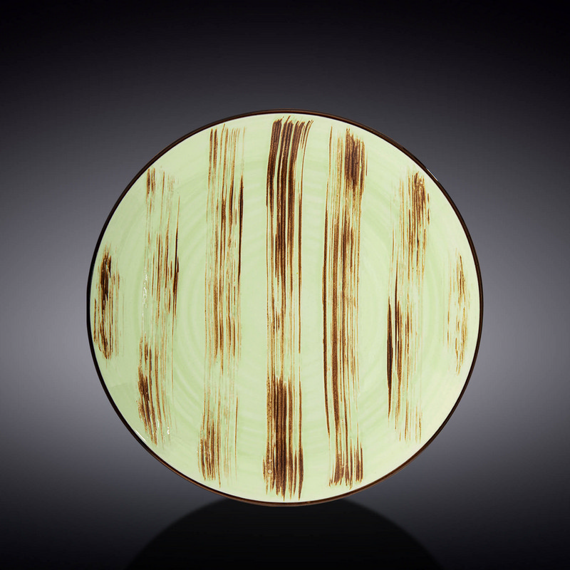 Тарілка кругла Wilmax Scratch Pistachio 20,5 см (WL-668112/A)