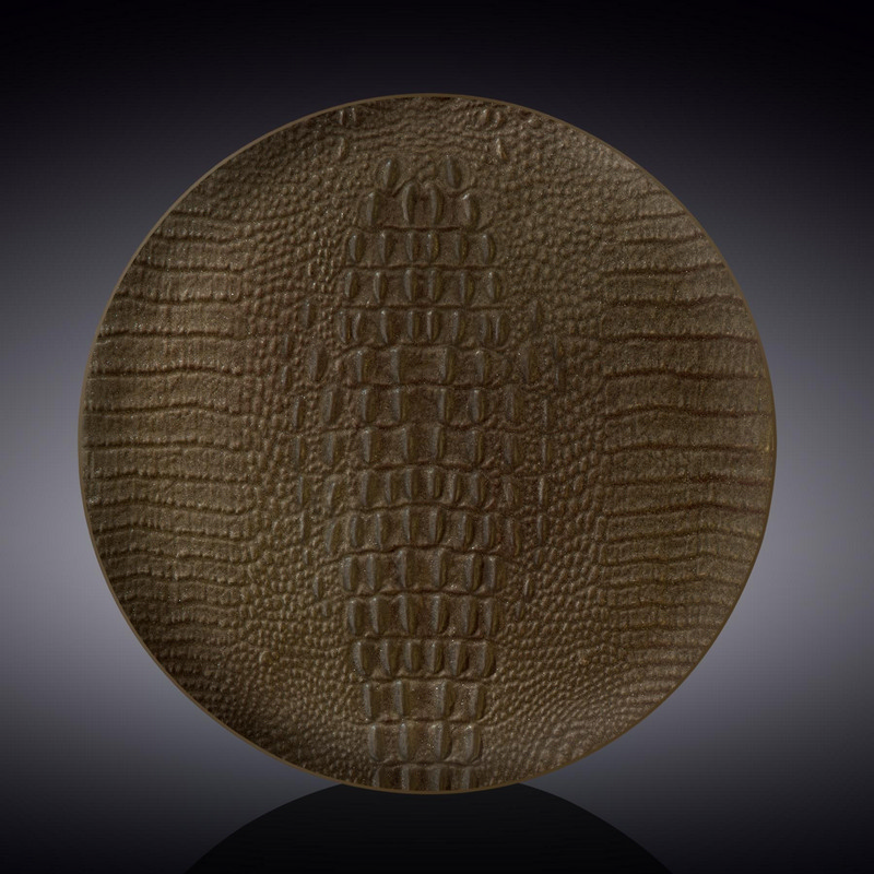 Тарілка кругла Wilmax Scroco Bronze 25,5 см (WL-662206/A)