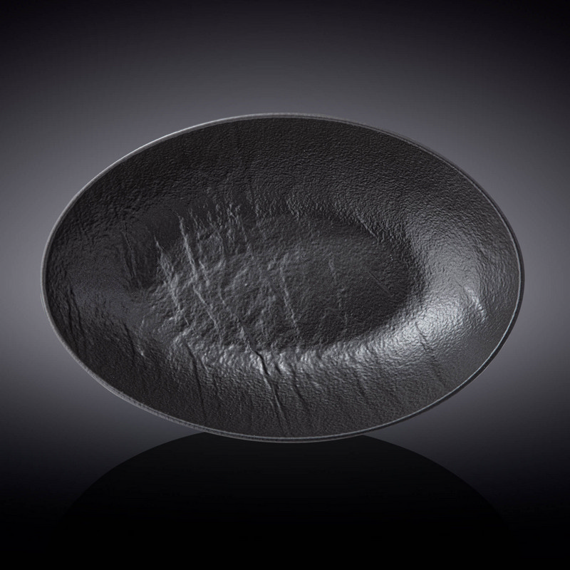 Блюдо овальне глибоке Wilmax Slatestone Black 30х19,5х7 см (WL-661121/A)