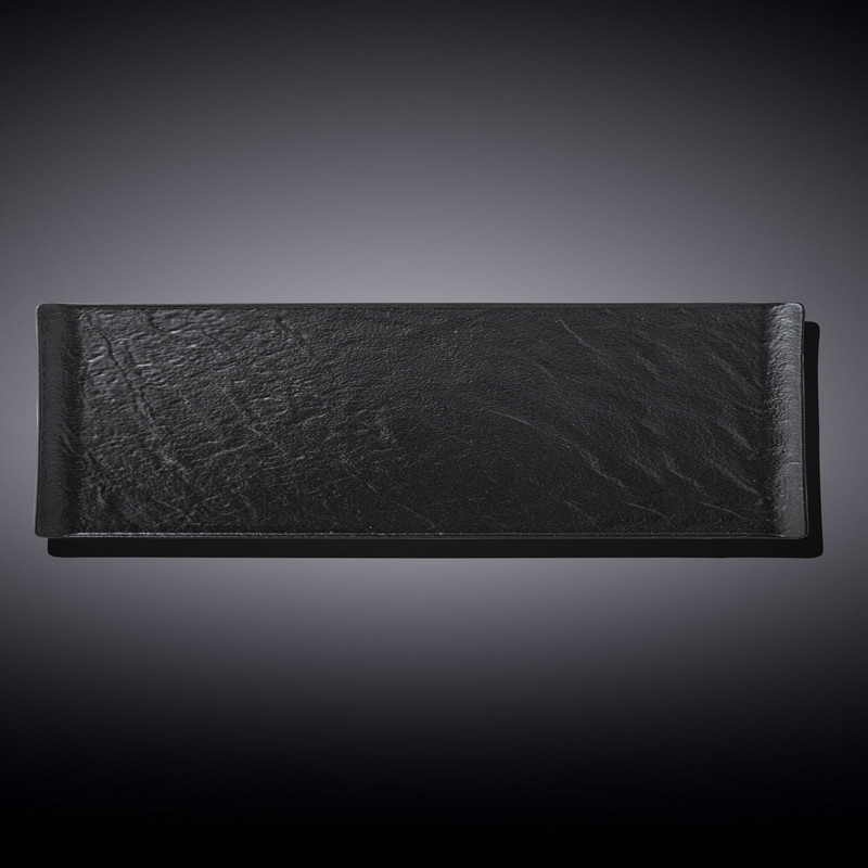 Блюдо прямокутне Wilmax Slatestone Black 30х9,5 см (WL-661102/A)