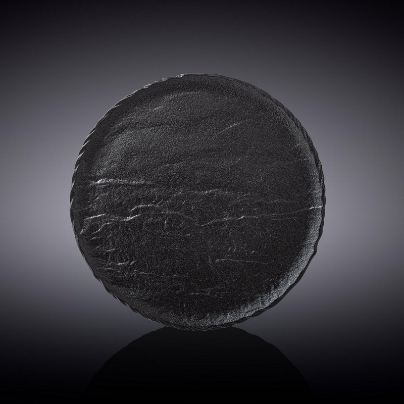 Тарілка кругла Wilmax Slatestone Black 18 см (WL-661123/A)