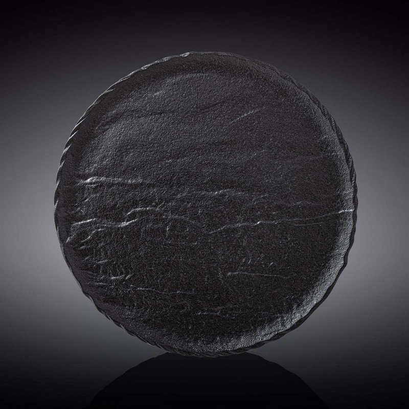 Тарілка кругла Wilmax Slatestone Black 23 см (WL-661125/A)