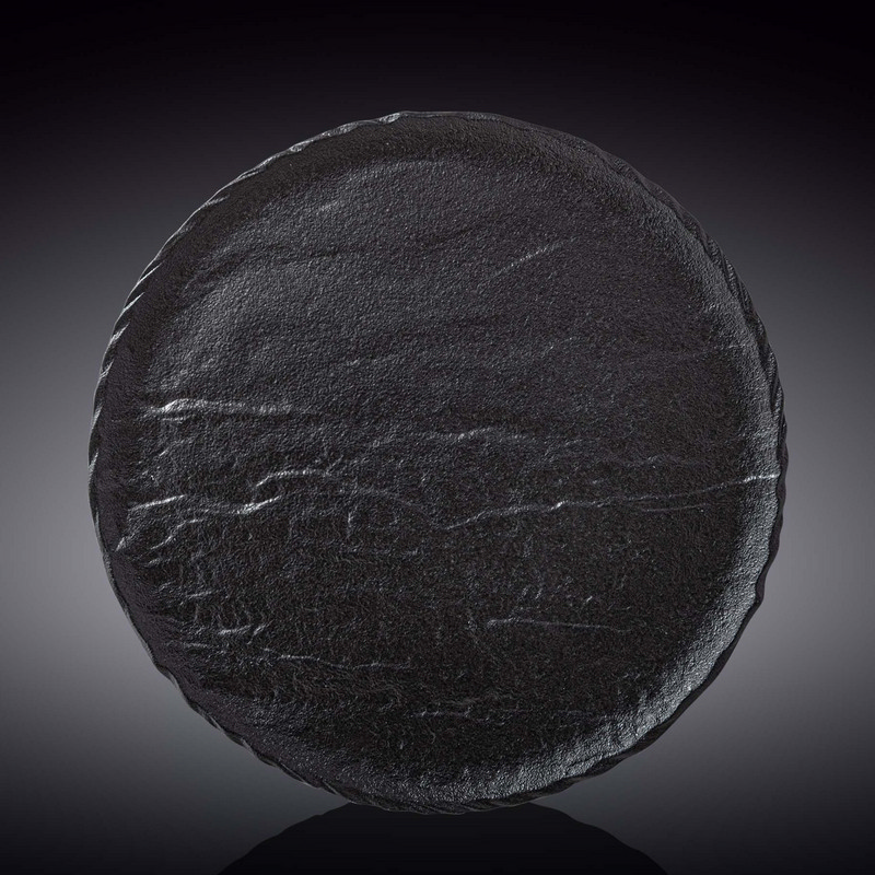 Тарілка кругла Wilmax Slatestone Black 25,5 см (WL-661126/A)