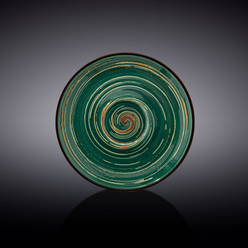 Блюдце Wilmax Spiral Green 14 см (WL-669535/B) фото 1
