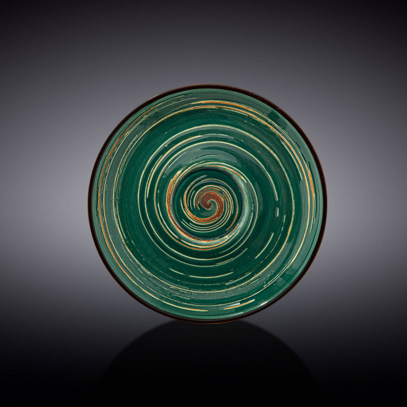 Блюдце Wilmax Spiral Green 15 см (WL-669536/B)