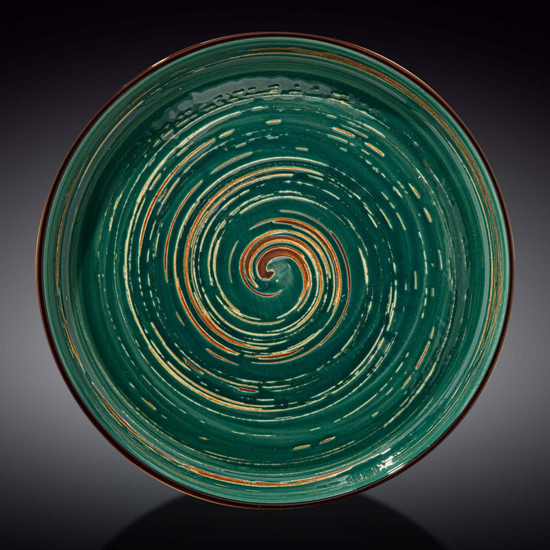 Тарілка Wilmax Spiral Green 28 см (WL-669520/A)