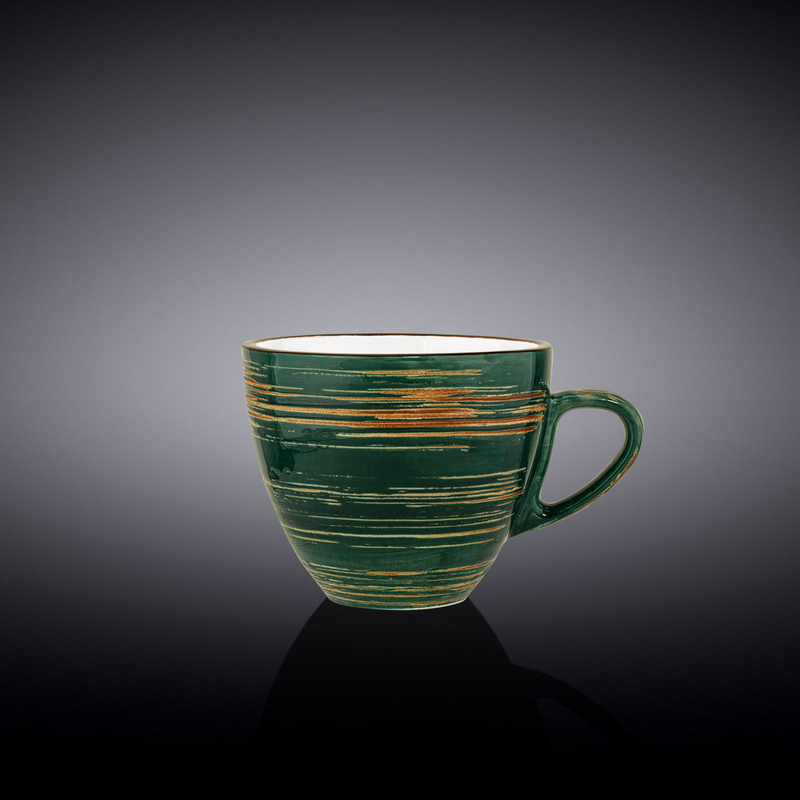 Чашка для капучино Wilmax Spiral Green 190 мл (WL-669535/A)