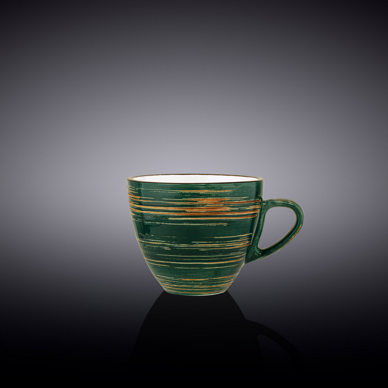 Чашка кавова Wilmax Spiral Green 110 мл (WL-669534/A) фото 1