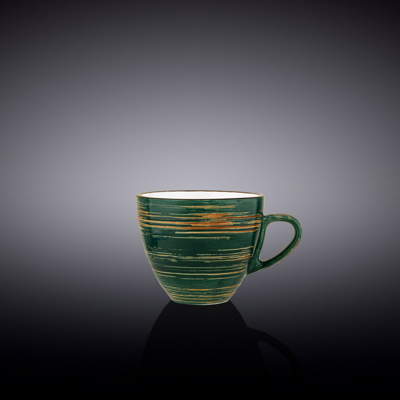 Чашка кавова Wilmax Spiral Green 75 мл (WL-669533/A)